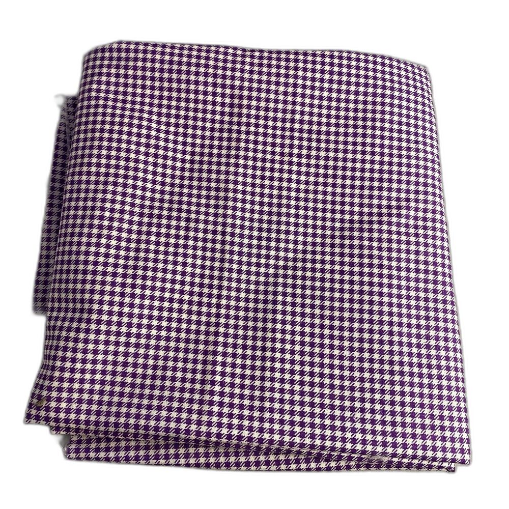 #7969 Purple Checkered Fabric Print For Crafts Size 1 1/4 YD x 60in